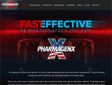 Tablet Screenshot of pharmagenx.com